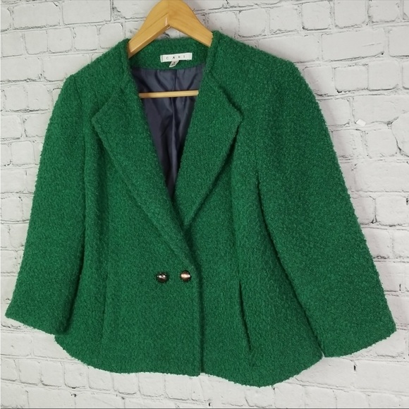 Cabi Ivy Green Blazer Jacket Size 8 - Picture 3 of 11
